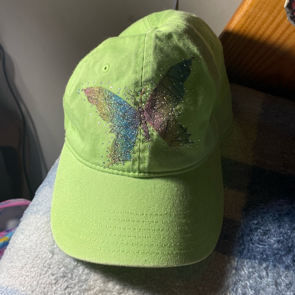 Rainbow butterfly hat